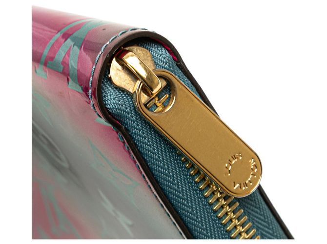 Cartera Zippy Monogram Vernis Louis Vuitton Rosa Azul Multicolor - vista 7