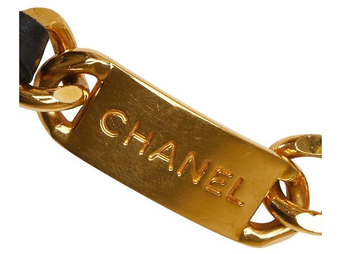 Chanel Medallion Coco Mark Kettengürtel 31 Rue Cambon Schwarz Golden - Ansicht 3