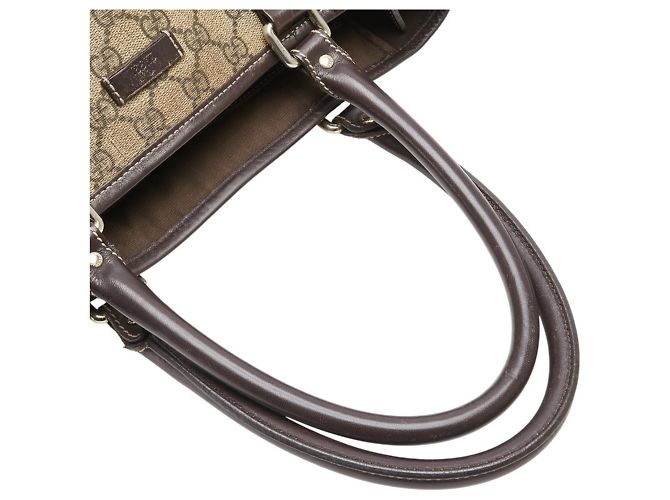 Borsa Tote Gucci GG Supreme Marrone Beige - vista 10