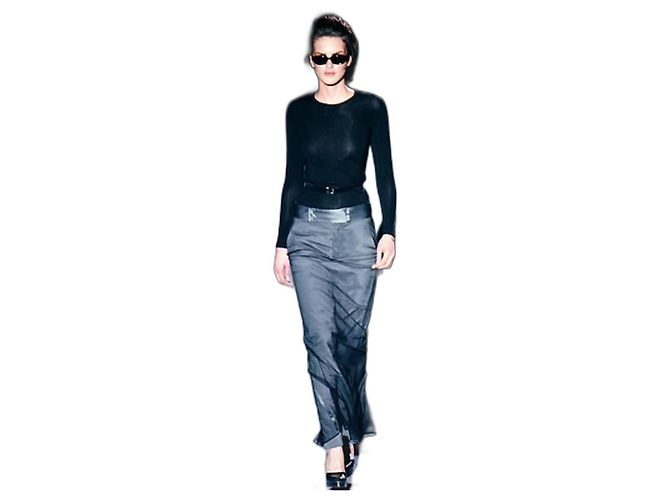Falda Gucci, modelo Silk Shadow FW1998 de Tom Ford. - vista 3