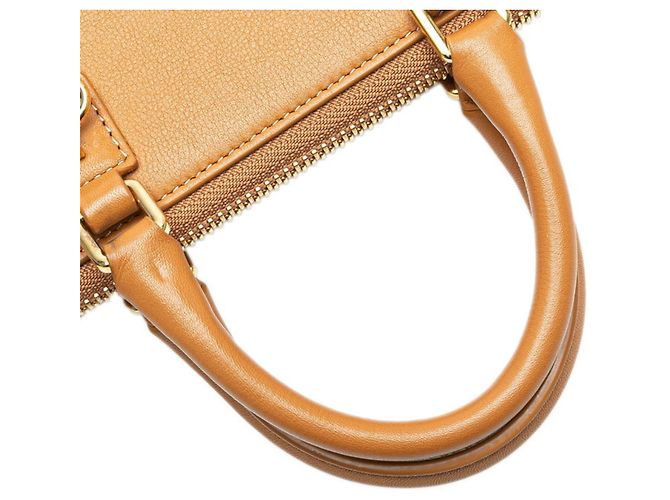 Pochette Amazona Loewe in pelle marrone - vista 4