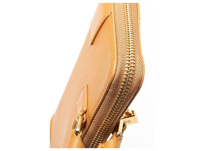 Pochette Amazona Loewe in pelle marrone - vista 7