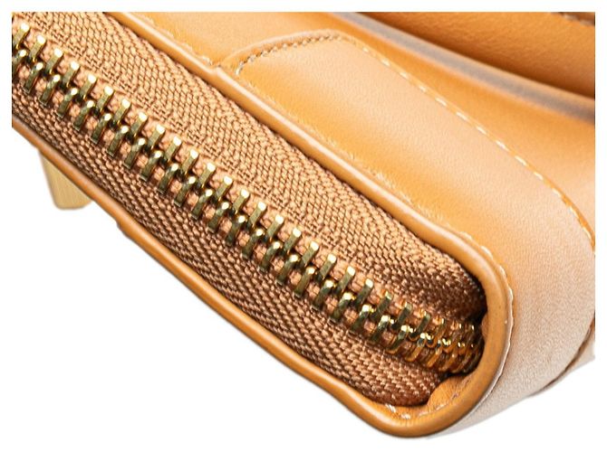 Pochette Amazona Loewe in pelle marrone - vista 8