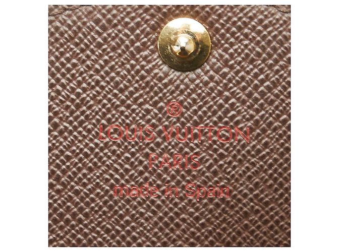Cartera Larga Sarah Damier Louis Vuitton Castaño - vista 10