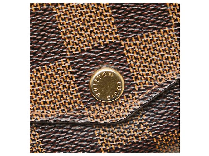 Cartera Larga Sarah Damier Louis Vuitton Castaño - vista 4