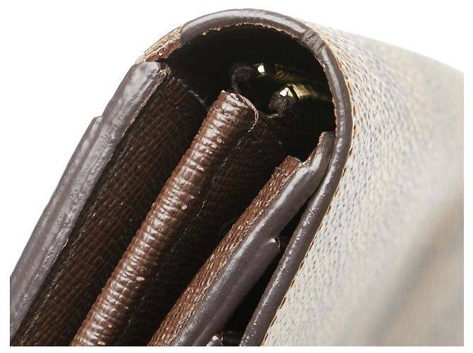 Cartera Larga Sarah Damier Louis Vuitton Castaño - vista 5