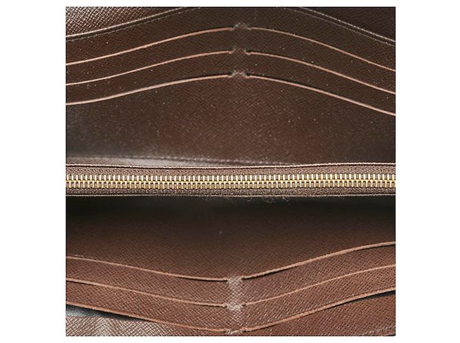 Cartera Larga Sarah Damier Louis Vuitton Castaño - vista 6