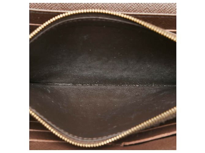 Cartera Larga Sarah Damier Louis Vuitton Castaño - vista 8