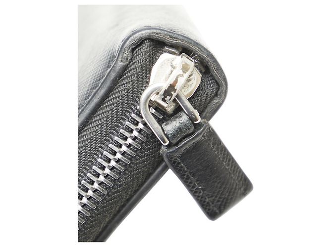 Prada Logo Saffiano Langbörse Schwarz - Ansicht 5
