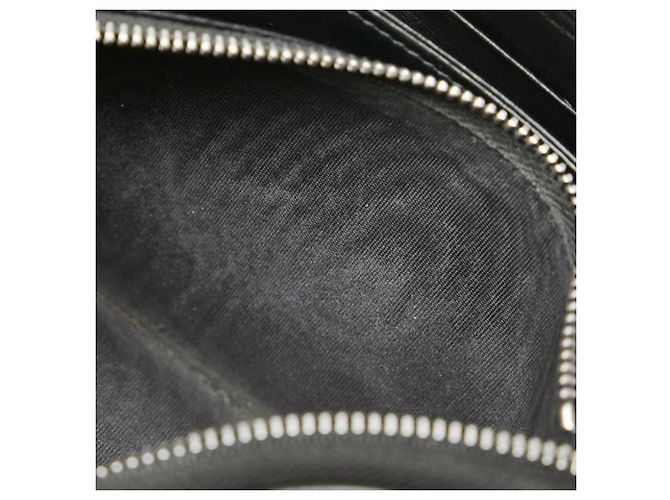 Prada Logo Saffiano Langbörse Schwarz - Ansicht 6