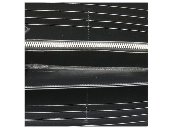 Prada Logo Saffiano Langbörse Schwarz - Ansicht 7