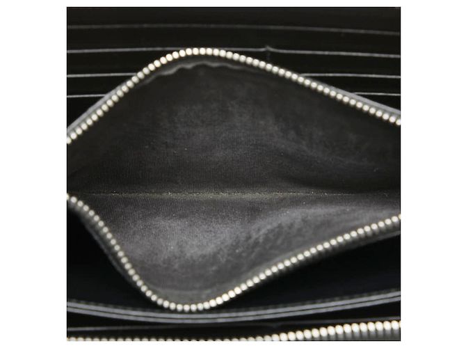 Prada Logo Saffiano Langbörse Schwarz - Ansicht 9