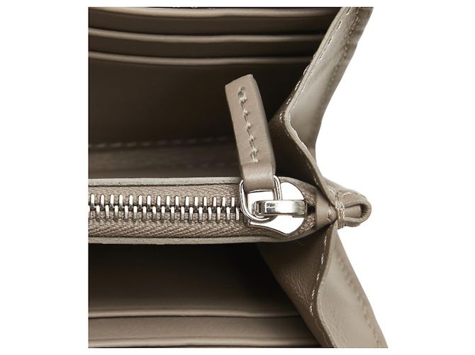 Fendi Peekaboo Long Wallet in Light Blue Leather - view 10