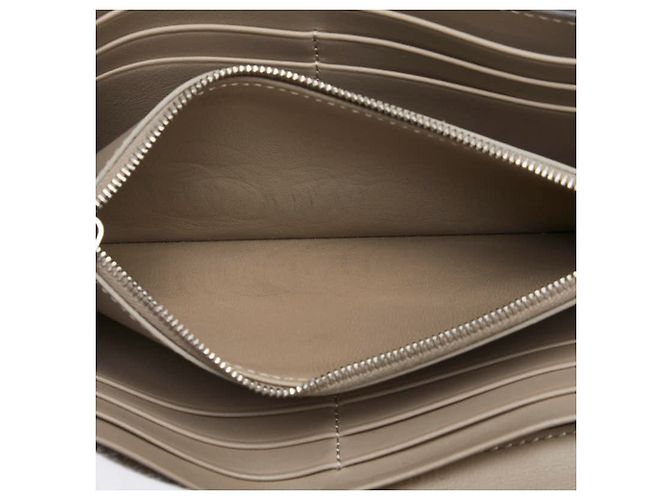 Fendi Peekaboo Long Wallet in Light Blue Leather - view 9