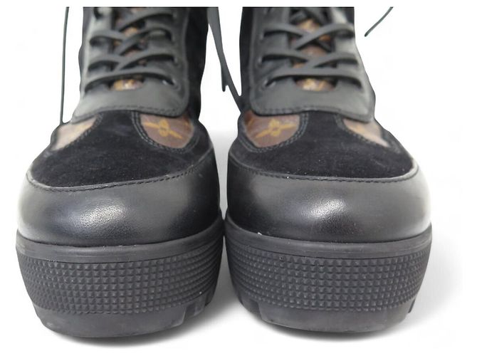 STIVALI DESERT LOUIS VUITTON LAUREATE MONOGRAM 1A4XXU 42 Nero - vista 4