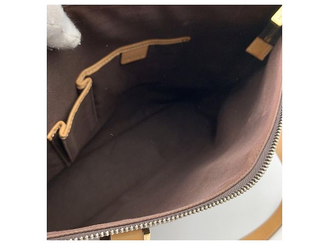 Céline Celine Vintage Stoff Tote Bag Macadam Braun - Ansicht 4