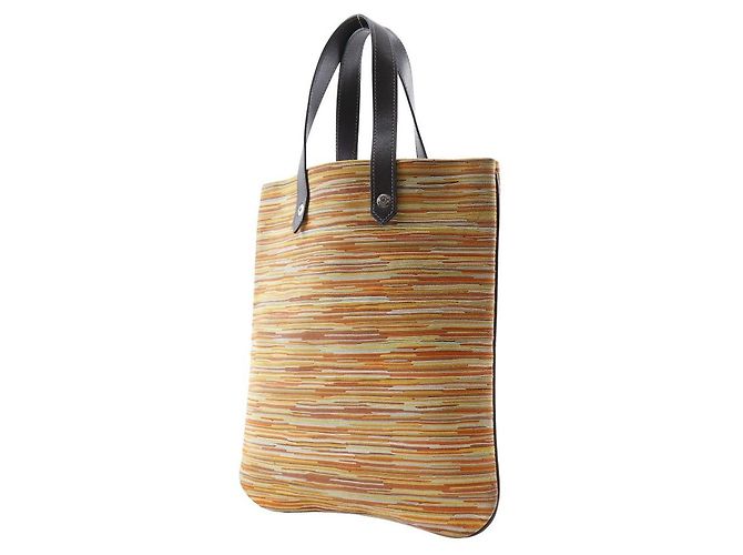 Hermès Tote de lona PM Hermes Ahmedabad Laranja - vista 2