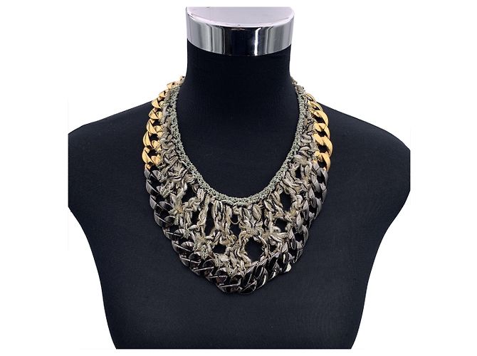 Chanel Metallkettchen Grau - Ansicht 2