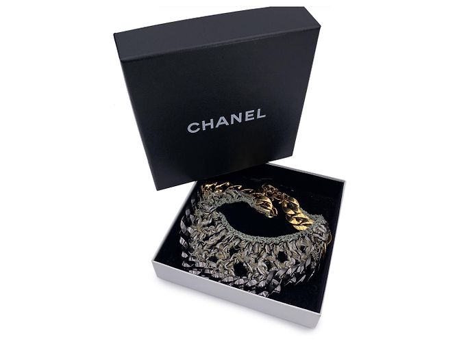 Chanel Metallkettchen Grau - Ansicht 3