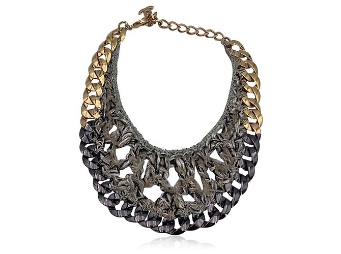 Chanel Metallkettchen Grau - Ansicht 5