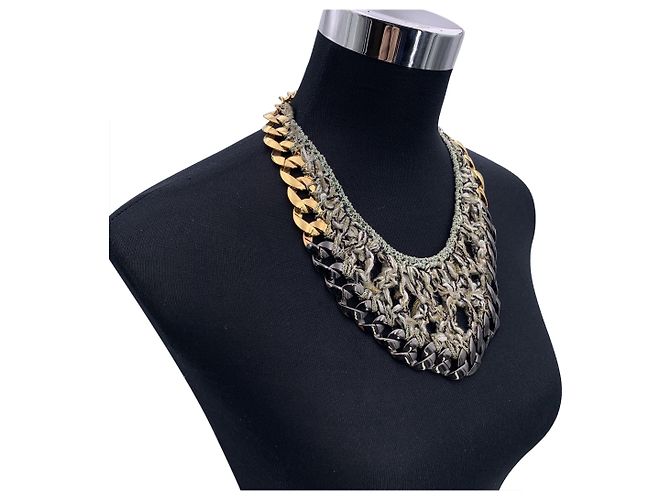 Chanel Metallkettchen Grau - Ansicht 6