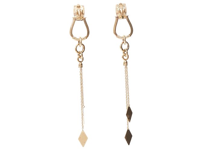 Orecchino a clip con catena e charm in oro Etro - vista 4