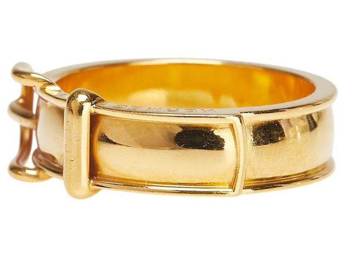 Hermès Hermes Belt Motif Scarf Ring Accessory Golden - view 3