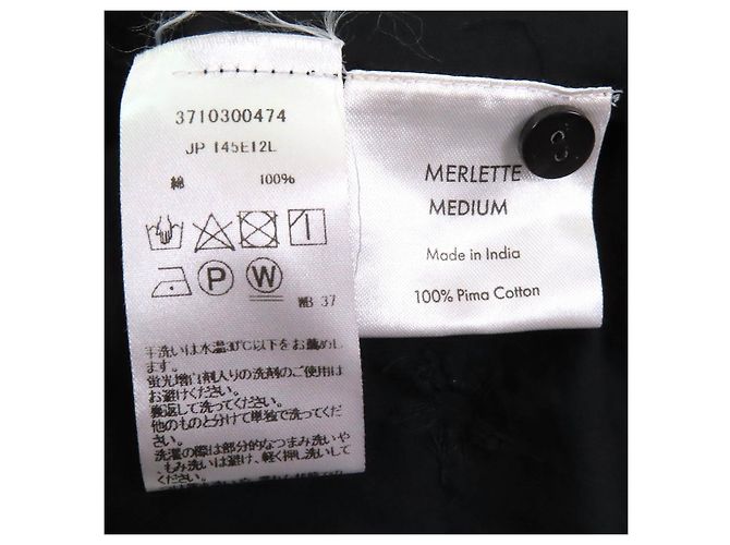 Autre Marque Merlette Blumenperlenkleid Schwarz - Ansicht 7