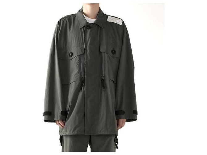 Autre Marque N.HOOLYWOOD CAMISA BLOUSON Blouson de Nylon Gris - vista 3