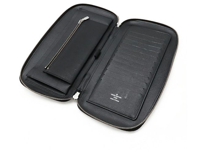 Organizer Louis Vuitton Atoll Taiga - Custodia da Viaggio Nero Grigio - vista 6