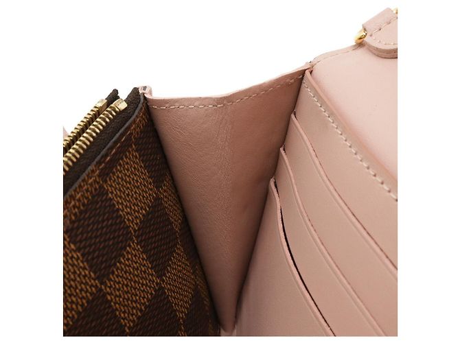 Borsa a spalla Louis Vuitton Portefeuille Croisette Damier 2 in 1 Rosa - vista 7