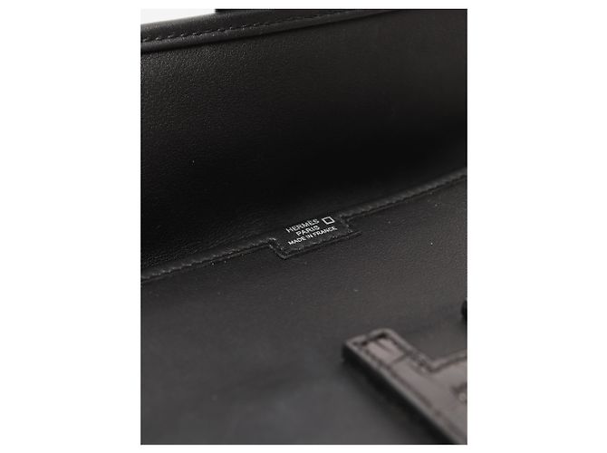 Hermès Borsa clutch Jige nera Nero - vista 5