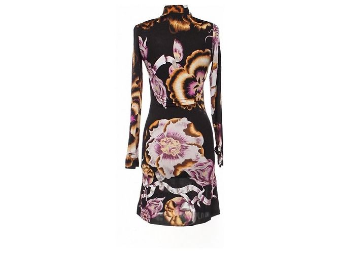 Roberto Cavalli Kleid mit Blumenmuster aus Jersey Größe M Mehrfarben - Ansicht 3