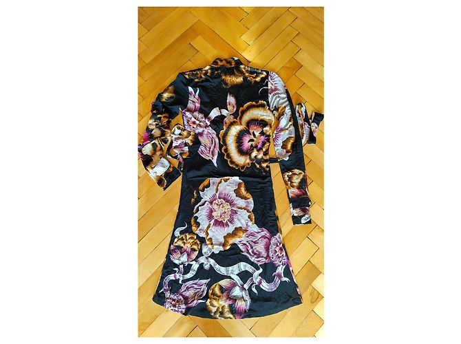 Roberto Cavalli Kleid mit Blumenmuster aus Jersey Größe M Mehrfarben - Ansicht 12