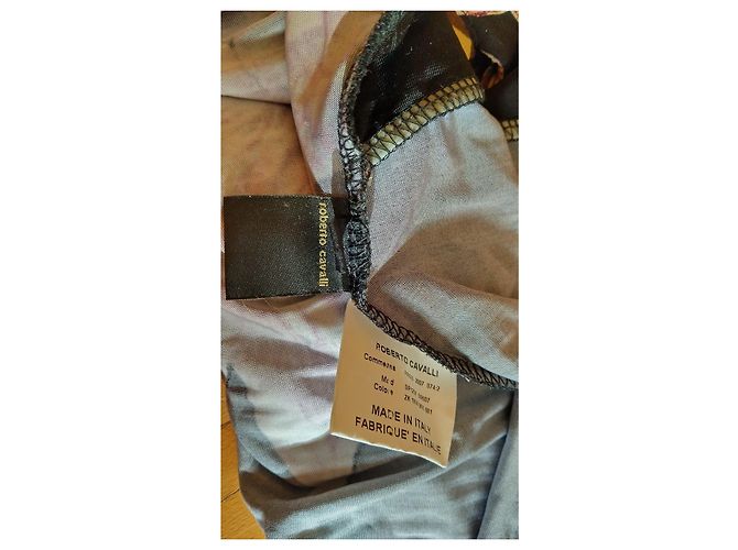 Roberto Cavalli Kleid mit Blumenmuster aus Jersey Größe M Mehrfarben - Ansicht 13