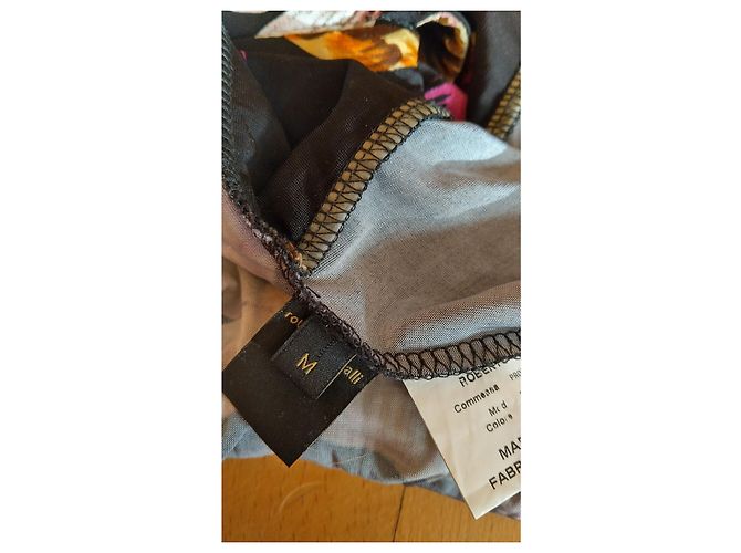 Roberto Cavalli Kleid mit Blumenmuster aus Jersey Größe M Mehrfarben - Ansicht 15