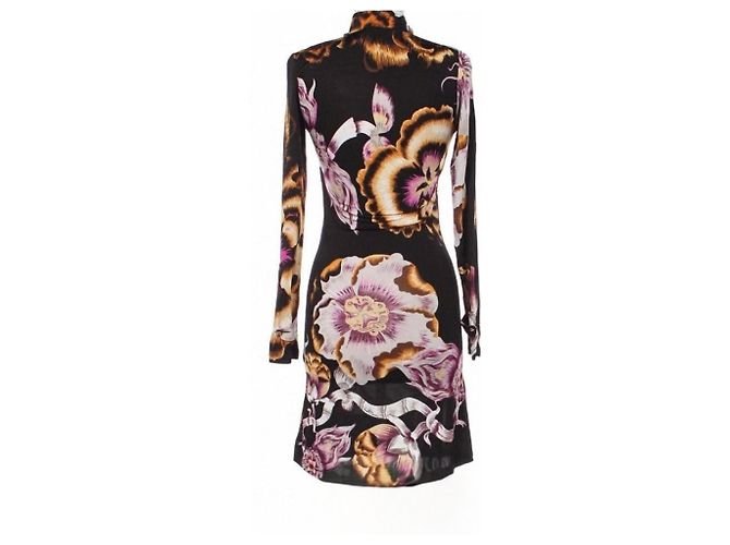 Roberto Cavalli Kleid mit Blumenmuster aus Jersey Größe M Mehrfarben - Ansicht 2
