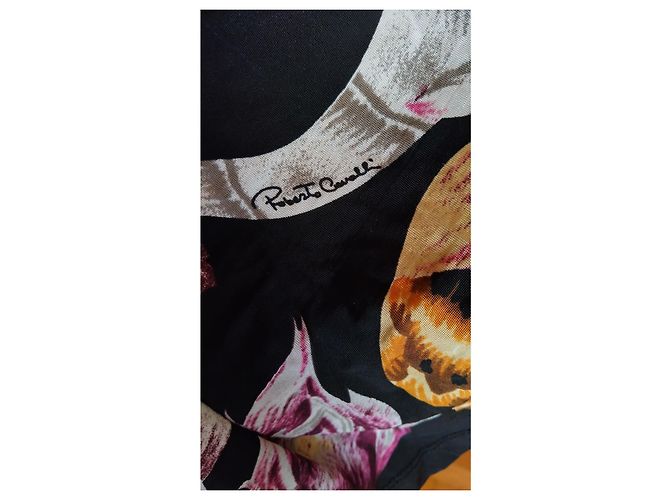 Roberto Cavalli Kleid mit Blumenmuster aus Jersey Größe M Mehrfarben - Ansicht 8