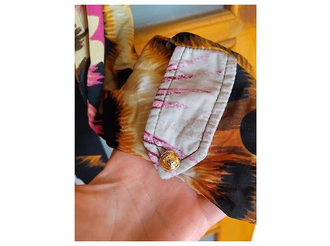 Roberto Cavalli Kleid mit Blumenmuster aus Jersey Größe M Mehrfarben - Ansicht 9