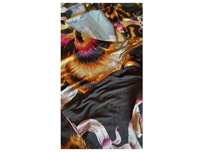 Roberto Cavalli Kleid mit Blumenmuster aus Jersey Größe M Mehrfarben - Ansicht 10