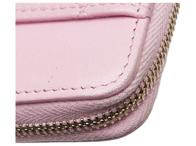 Chanel 19 Monedero Matelassé de Chanel en Cordero Rosa - vista 4