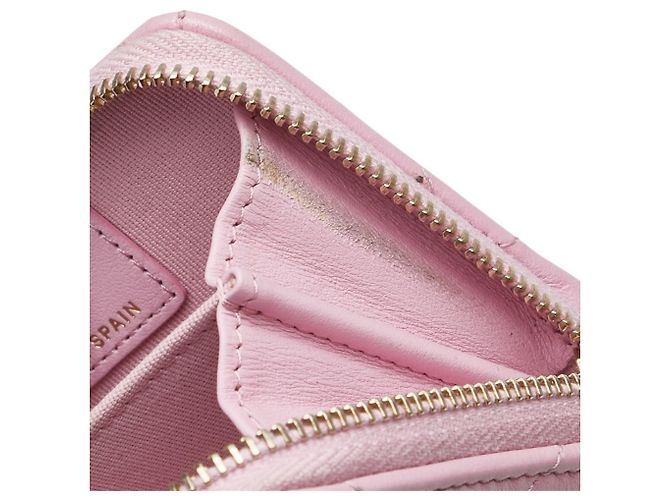 Chanel 19 Monedero Matelassé de Chanel en Cordero Rosa - vista 5
