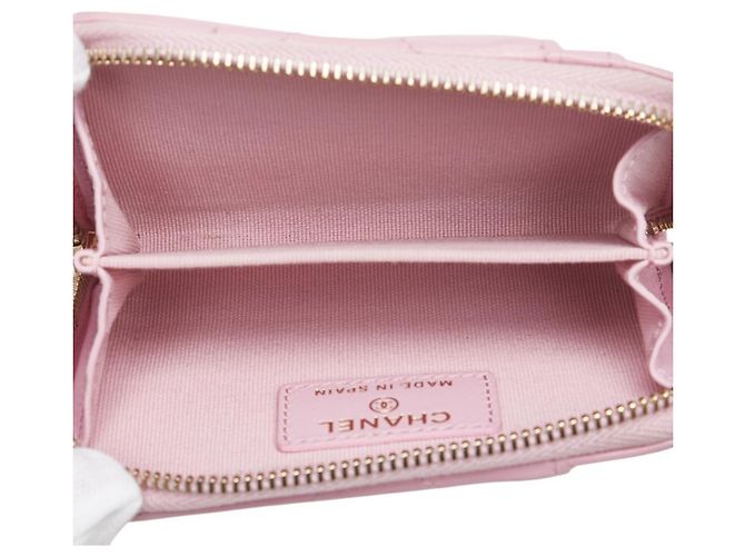 Chanel 19 Monedero Matelassé de Chanel en Cordero Rosa - vista 6