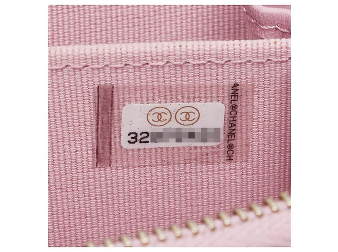 Chanel 19 Monedero Matelassé de Chanel en Cordero Rosa - vista 8