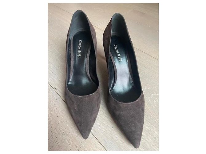 Autre Marque Claude Marè Brown Suede Ankle Boots 37.5 - view 2