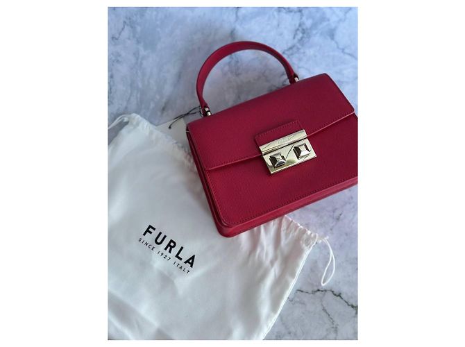 Borsa Furla Bella rossa in pelle Rosso - vista 13