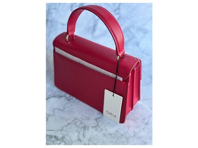 Borsa Furla Bella rossa in pelle Rosso - vista 4