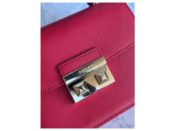 Borsa Furla Bella rossa in pelle Rosso - vista 7