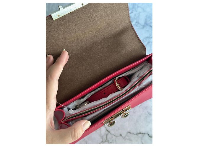 Borsa Furla Bella rossa in pelle Rosso - vista 8