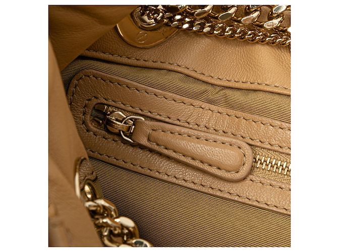 Borsa Lady Dior Cannage di Christian Dior Marrone Beige - vista 10